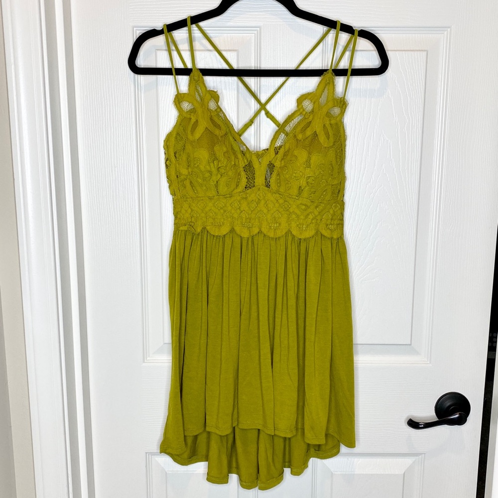 Crochet Lace Cami-Plus Sz